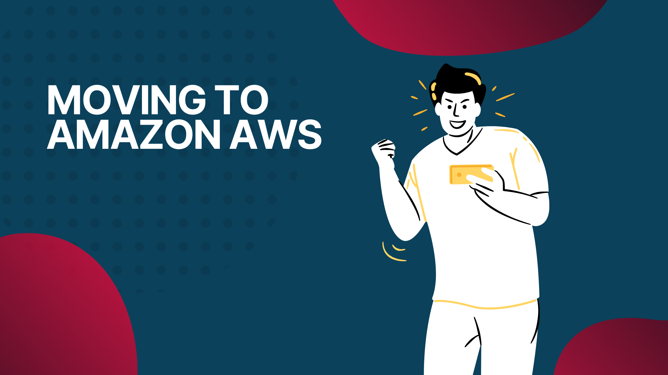 The image shows someone transferring their data to Amazon Web Services (AWS) cloud storage.