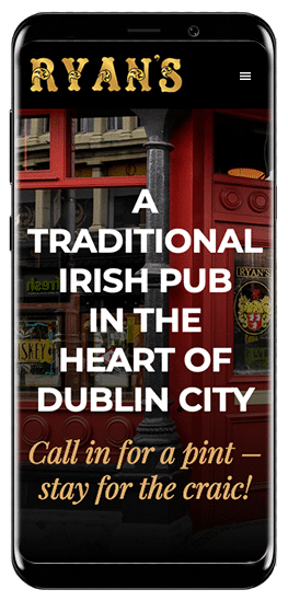 Ryan's is a traditional Irish pub located in the heart of Dublin City, offering a welcoming atmosphere for customers to enjoy a pint and socialize.